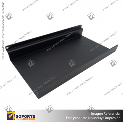 BANDEJA METALICA A PANEL RANURADO 30X15 CM