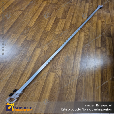 BARRA ALUMINIO MEDIA PARED CON CONECTOR