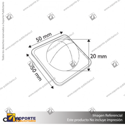 BASE ADHESIVA PARA EXHIBIDOR