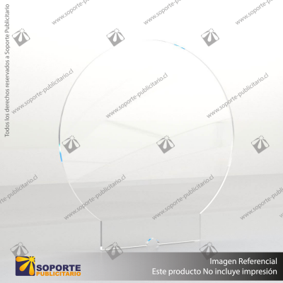 BASE LAMPARA LED NEGRA CON CONTROL + ACRILICO SPECS: ACRILICO FORMA CIRCULAR