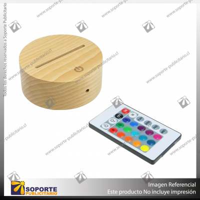 BASE LAMPARA LED WOODE CON CONTROL SPECS: