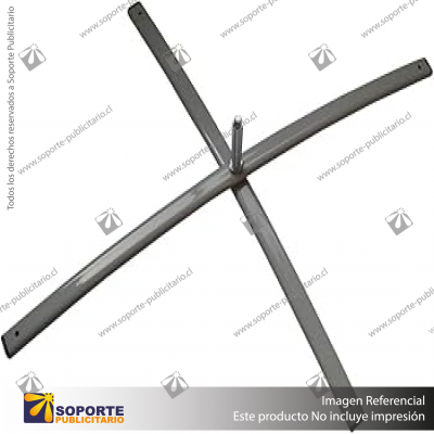 BASE PRO X COLOR GRIS (80 CMS) BANDERA PUBLICITARIA (C10)