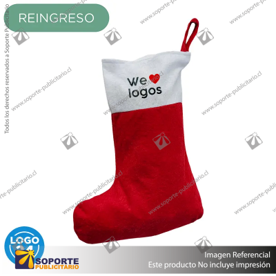 BOTA DE NAVIDAD/ROJO/ROJO