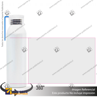 BOTELLA ALU/BLANCO/AZUL