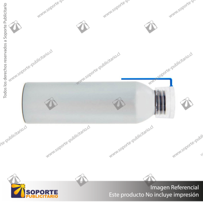 BOTELLA ALU/GRIS PLATA/AZUL