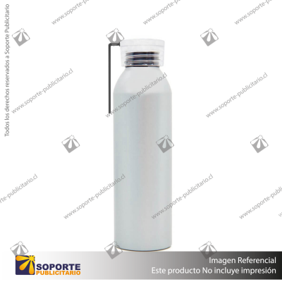 BOTELLA ALU/GRIS PLATA/NEGRO