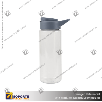 BOTELLA FIZZY/TRANSPARENTE/GRIS OSCURO