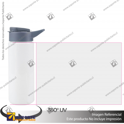 BOTELLA FLAKE/BLANCO/GRIS OSCURO