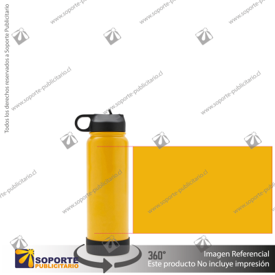 BOTELLA HYDRAGO 1000 ML/AMARILLO/NEGRO