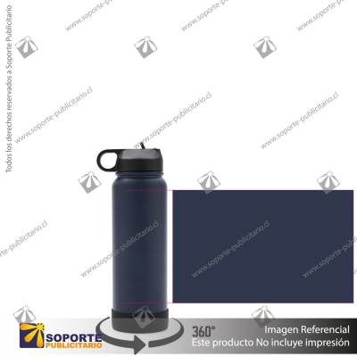 BOTELLA HYDRAGO 1000 ML/AZUL/NEGRO