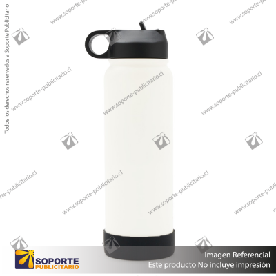 BOTELLA HYDRAGO 1000 ML/BLANCO/NEGRO