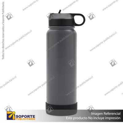 BOTELLA HYDRAGO 1000 ML/GRIS OSCURO/NEGRO