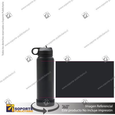 BOTELLA HYDRAGO 1000 ML/NEGRO/NEGRO