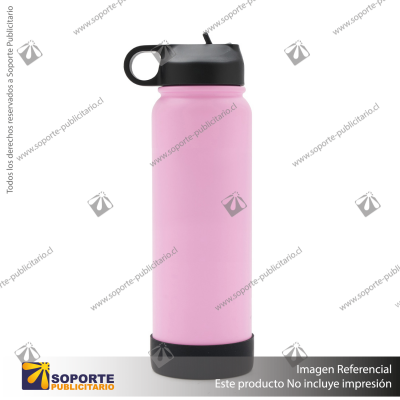 BOTELLA HYDRAGO 1000 ML/ROSA/NEGRO