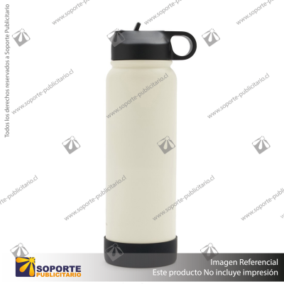 BOTELLA HYDRAGO 1200 ML/ARENA/NEGRO