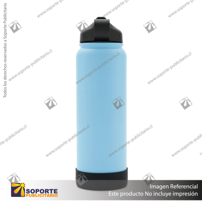 BOTELLA HYDRAGO 1200 ML/CELESTE/NEGRO