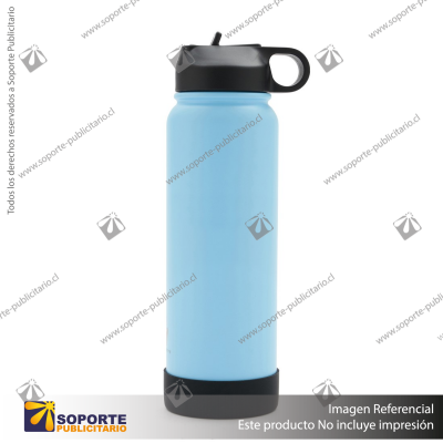 BOTELLA HYDRAGO 1200 ML/CELESTE/NEGRO
