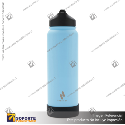 BOTELLA HYDRAGO 1200 ML/CELESTE/NEGRO