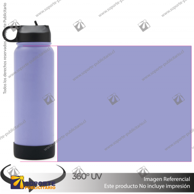BOTELLA HYDRAGO 1200 ML/MORADO/NEGRO