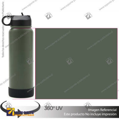 BOTELLA HYDRAGO 1200 ML/VERDE/NEGRO