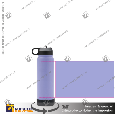 BOTELLA HYDRAGO 750 ML/MORADO/NEGRO
