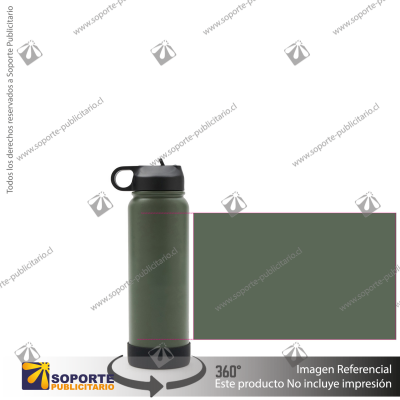 BOTELLA HYDRAGO 750 ML/VERDE/NEGRO