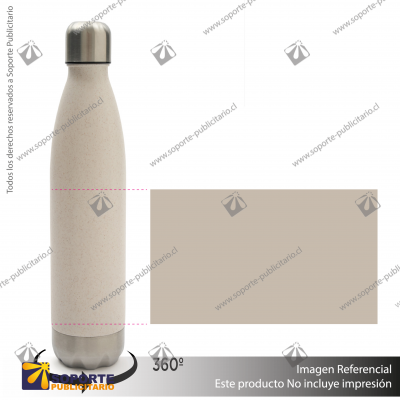 BOTELLA KIMI/NATURAL/A.INOX/HIER