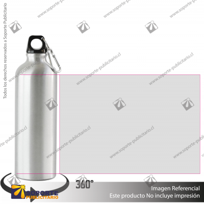 BOTELLA SPORT ALUMINUM/GRIS CLARO/GRIS CLARO