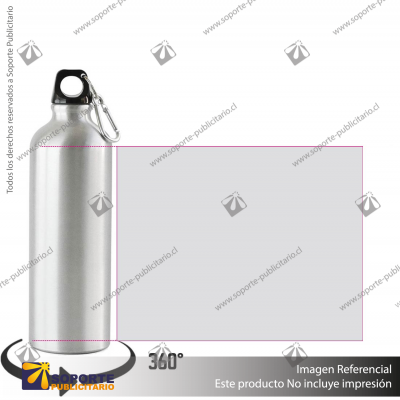 BOTELLA SPORT ALUMINUM/GRIS CLARO/GRIS CLARO