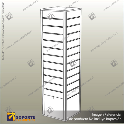 BOX TOWER W TURNTABLE