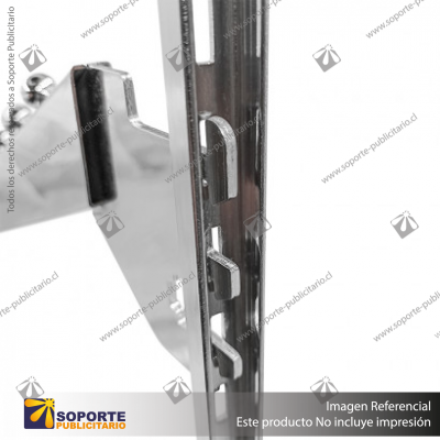 BRAZO A RIEL NOVA 30 CM CASCADA 7 BOLAS CROMADO