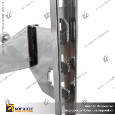 BRAZO A RIEL NOVA 35 CM CASCADA 5 BOLAS CROMADO