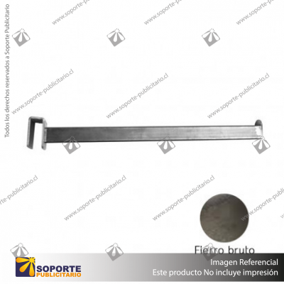 BRAZO FRONTAL CUADRADO A BARRA NACIONAL 30 CM