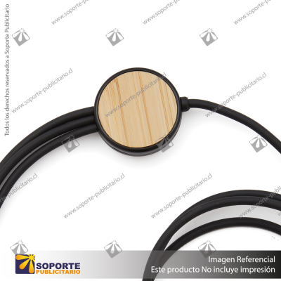 CABLE 3 EN 1 BAMBOO/NEGRO/NEGRO