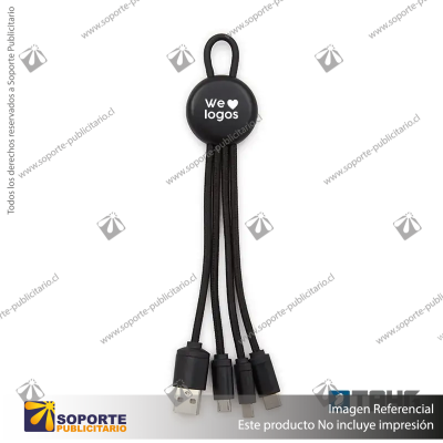 CABLE 3 EN 1 VERSAL/NEGRO/NEGRO
