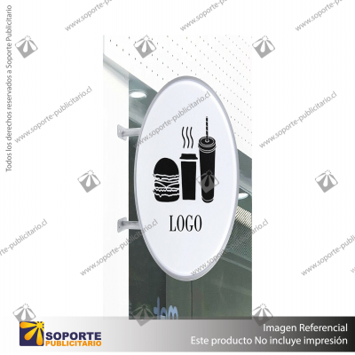 CAJA DE LUZ CIRCULAR DOBLE GRAFICA DIAMETRO 60 CMS PARA MURO