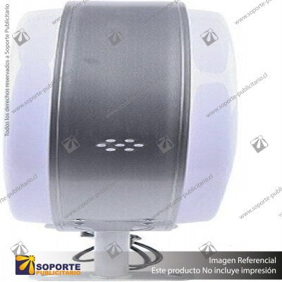 CAJA DE LUZ CIRCULAR DOBLE GRAFICA DIAMETRO 60 CMS PARA MURO