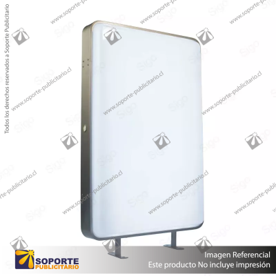 CAJA DE LUZ RECTANGULAR DOBLE GRAFICA 40*60 CMS PARA MURO