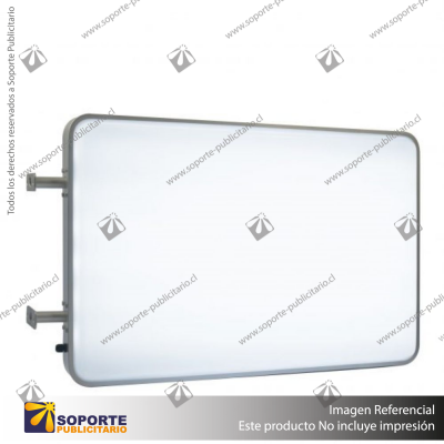 CAJA DE LUZ RECTANGULAR DOBLE GRAFICA 40*60 CMS PARA MURO