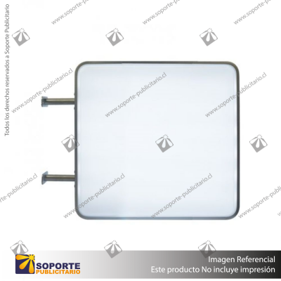 CAJA DE LUZ RECTANGULAR DOBLE GRAFICA 40*60 CMS PARA MURO