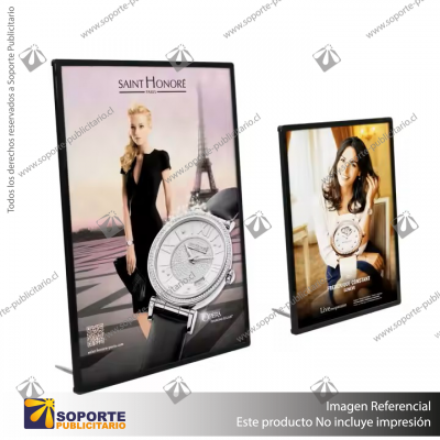 CAJA DE LUZ VIDRIO TEMPLADO BORDE GRIS FORMATO A5 (14.8*21 CMS)