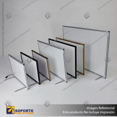 CAJA DE LUZ VIDRIO TEMPLADO BORDE GRIS FORMATO A5 (14.8*21 CMS)
