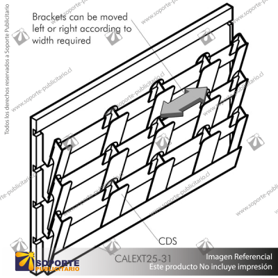 CALEXT ADJUSTABLE PRINT DISPLAY SYSTEM: DIVIDERS