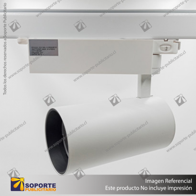 CANNES - FOCO LED TRACK LIGHT TRIFASICO COB 30W 3000K BLANCO 24