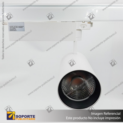 CANNES - FOCO LED TRACK LIGHT TRIFASICO COB 30W 3000K BLANCO 24