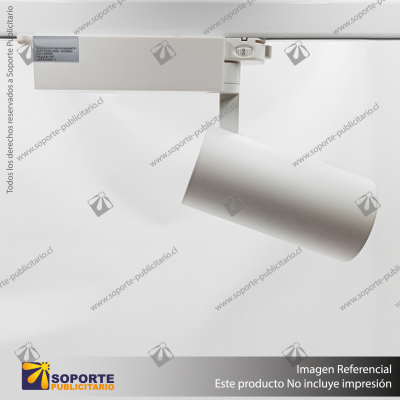 CANNES - FOCO LED TRACK LIGHT TRIFASICO COB 30W 3000K BLANCO 36