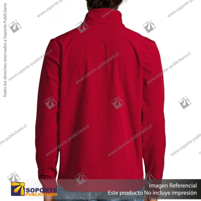 CHAQUETA SOFTSHELL RACE HOMBRE/LARGE/ROJO