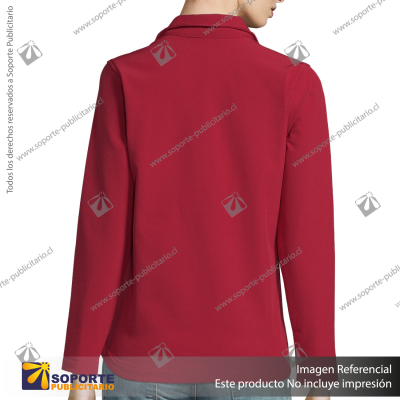 CHAQUETA SOFTSHELL RACE MUJER/XX LARGE/ROJO