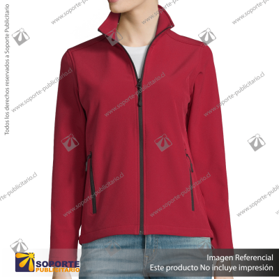 CHAQUETA SOFTSHELL RACE MUJER/XX LARGE/ROJO