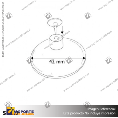CHUPON 42MM C/ TAPON SUPERIOR